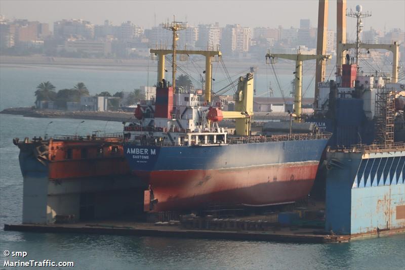 amber m (General Cargo Ship) - IMO 9015797, MMSI 668116204, Call Sign S9A5 under the flag of Sao Tome & Principe