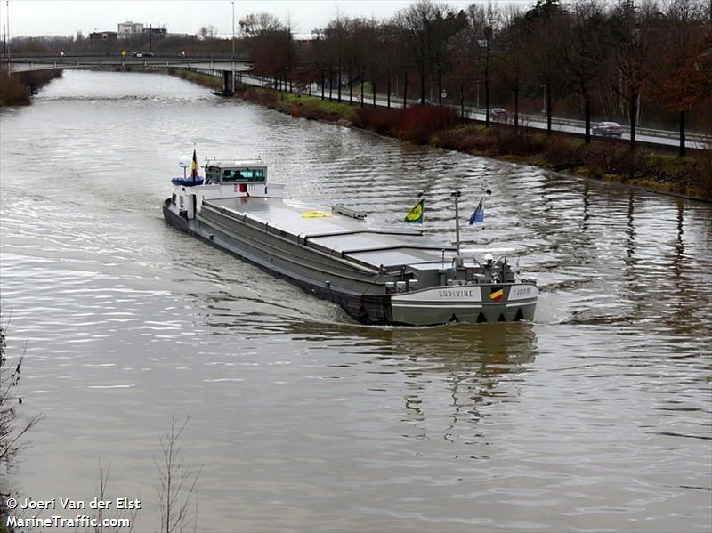 ludivine (Cargo ship) - IMO , MMSI 205334690, Call Sign OT3346 under the flag of Belgium