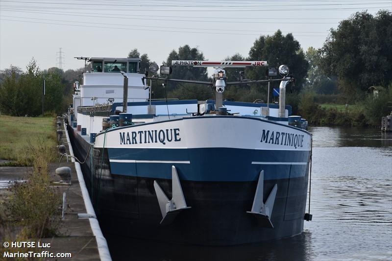 martinique (Cargo ship) - IMO , MMSI 205548790, Call Sign OT5487 under the flag of Belgium