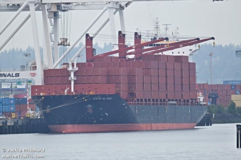 cape altius (Container Ship) - IMO 9848730, MMSI 209888000, Call Sign 5BLF5 under the flag of Cyprus