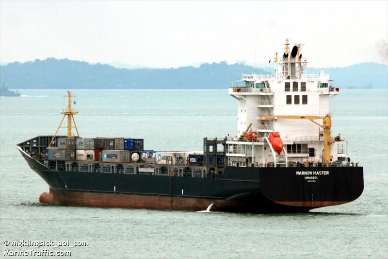 warnow master (Container Ship) - IMO 9449833, MMSI 212145000, Call Sign 5BRD2 under the flag of Cyprus