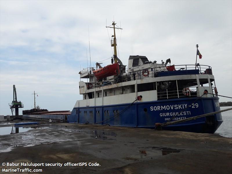 sormovskiy-29 (General Cargo Ship) - IMO 7324273, MMSI 214182729, Call Sign ER2729 under the flag of Moldova