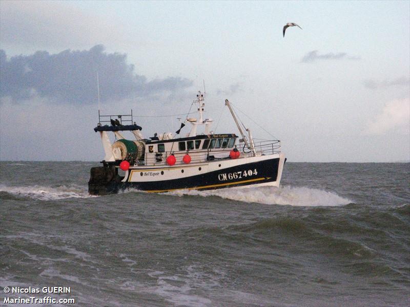 fv bel espoir (Fishing vessel) - IMO , MMSI 228818000, Call Sign FUZX under the flag of France