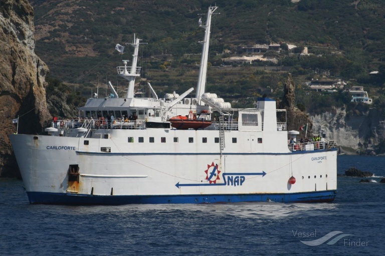 carloforte (Passenger/Ro-Ro Cargo Ship) - IMO 7315272, MMSI 247520000, Call Sign ITCQ under the flag of Italy
