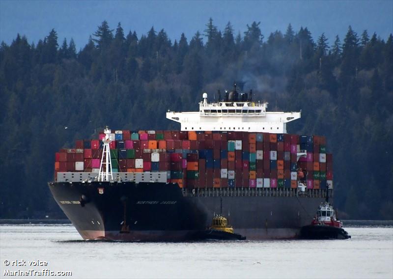 northern jaguar (Container Ship) - IMO 9466972, MMSI 255806039, Call Sign CQIQ6 under the flag of Madeira