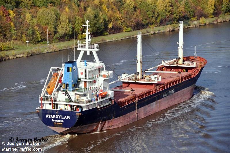 atasoylar (General Cargo Ship) - IMO 9040936, MMSI 271000269, Call Sign TCGK under the flag of Turkey