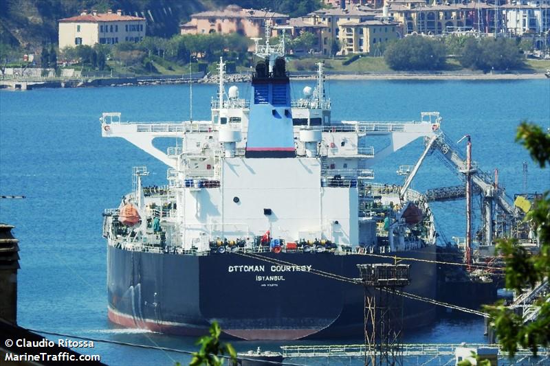 ottoman courtesy (Crude Oil Tanker) - IMO 9788708, MMSI 271044691, Call Sign TCA4455 under the flag of Turkey