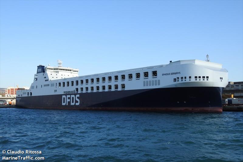 ephesus seaways (Ro-Ro Cargo Ship) - IMO 9816830, MMSI 271046489, Call Sign TCA5314 under the flag of Turkey