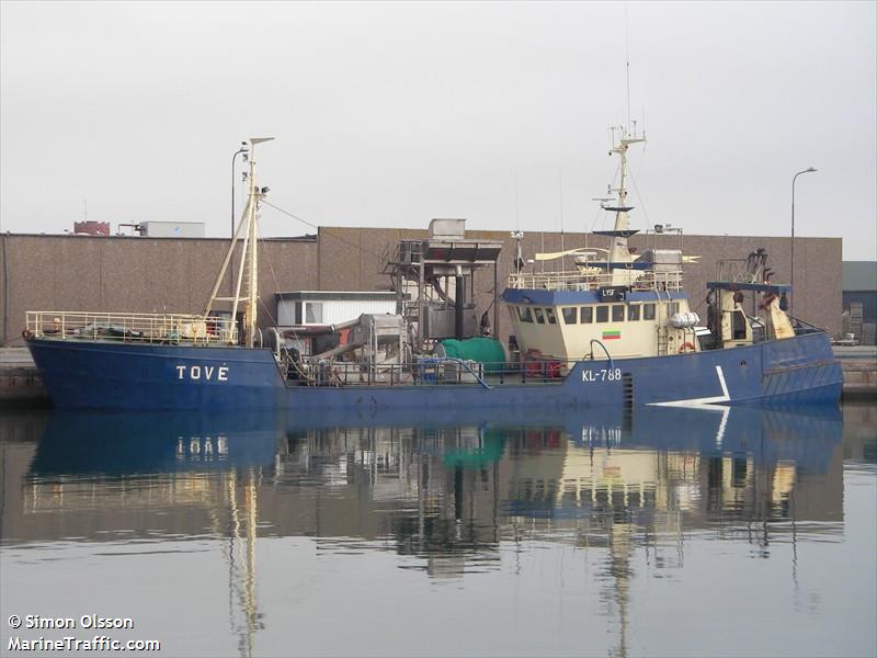 tove (Fishing Vessel) - IMO 5362087, MMSI 277346000, Call Sign LYSF under the flag of Lithuania