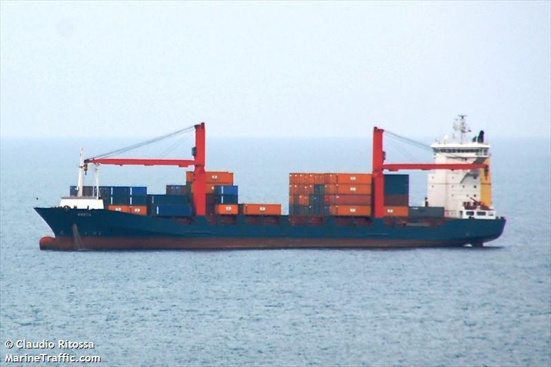 kreta s (Container Ship) - IMO 9139646, MMSI 304199000, Call Sign V2QT2 under the flag of Antigua & Barbuda