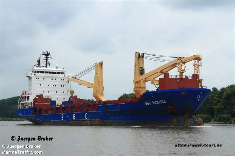 bbc austria (General Cargo Ship) - IMO 9433327, MMSI 305302000, Call Sign V2DQ3 under the flag of Antigua & Barbuda