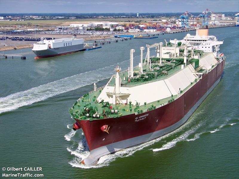 al ghariya (LNG Tanker) - IMO 9337987, MMSI 308248000, Call Sign C6WF5 under the flag of Bahamas