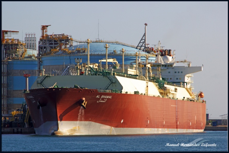 lngc al shamal (LNG Tanker) - IMO 9360893, MMSI 309781000, Call Sign C6VG4 under the flag of Bahamas