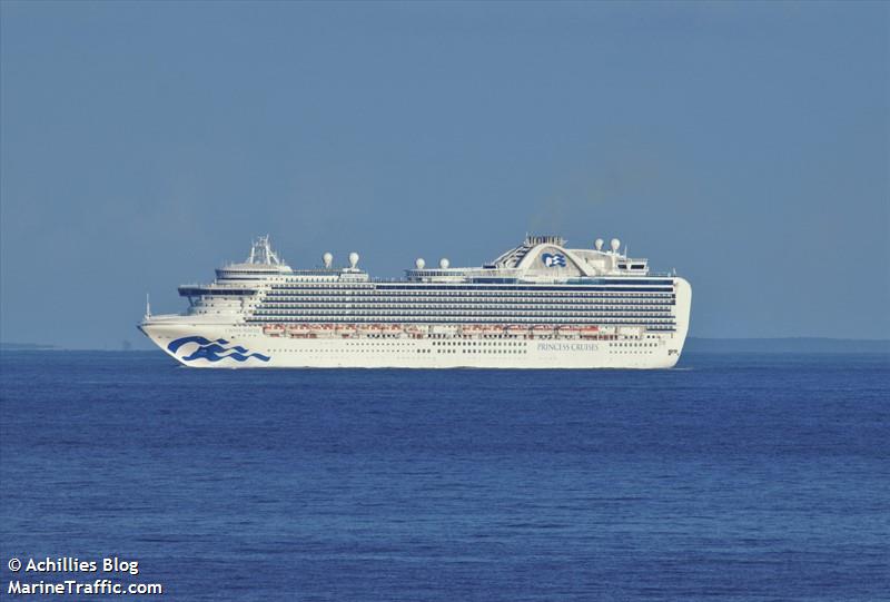 crown princess (Passenger (Cruise) Ship) - IMO 9293399, MMSI 310500000, Call Sign ZCDM6 under the flag of Bermuda