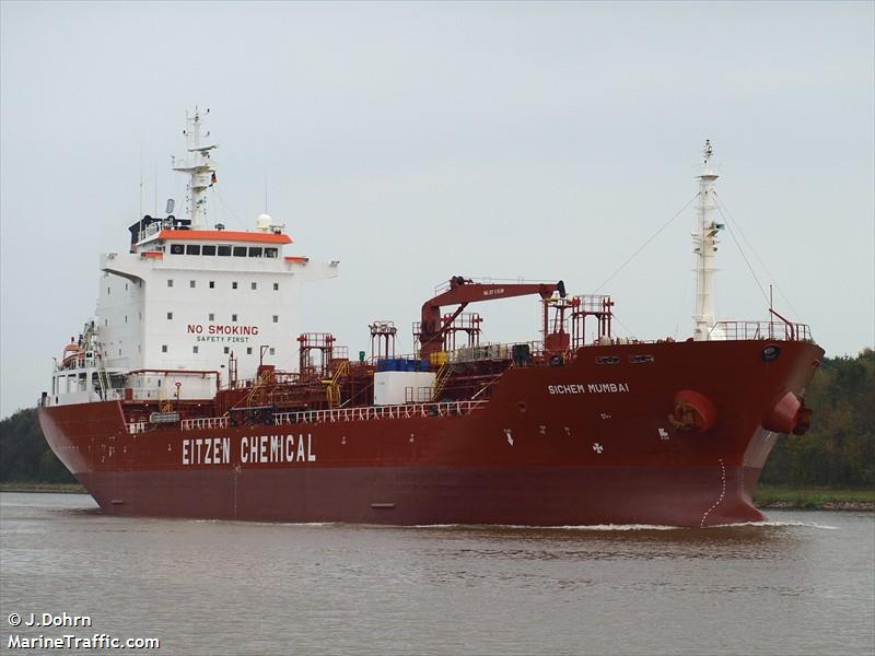 sichem mumbai (Chemical/Oil Products Tanker) - IMO 9322085, MMSI 310743000 under the flag of Bermuda