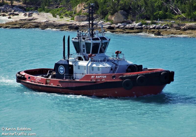 rt raptor (Tug) - IMO 9756456, MMSI 311000619, Call Sign C6DA2 under the flag of Bahamas