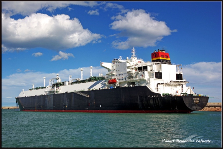 lobito (LNG Tanker) - IMO 9490961, MMSI 311038700, Call Sign C6YZ3 under the flag of Bahamas