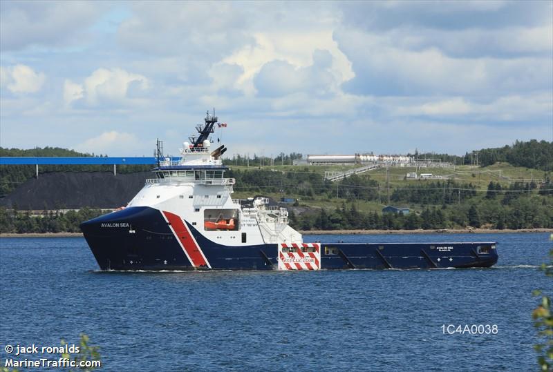 avalon sea (Offshore Tug/Supply Ship) - IMO 9744506, MMSI 316001380, Call Sign XJBS under the flag of Canada