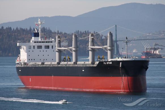 fj star (Bulk Carrier) - IMO 9797682, MMSI 353038000, Call Sign HOSV under the flag of Panama