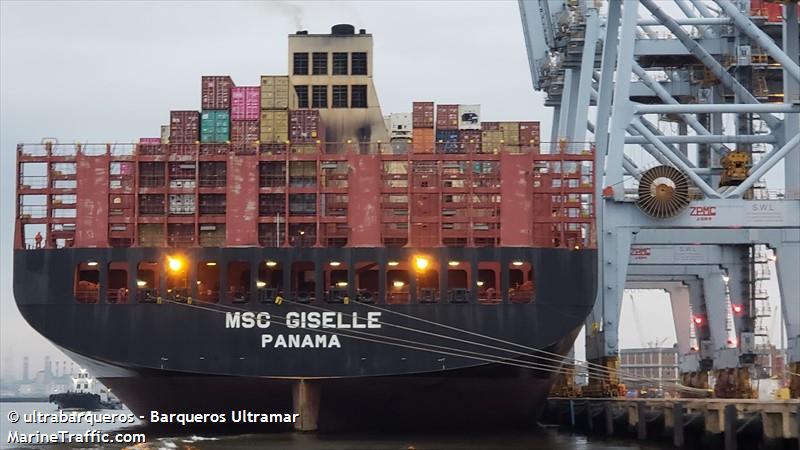 msc giselle (Container Ship) - IMO 9720196, MMSI 355185000, Call Sign 3FPX4 under the flag of Panama