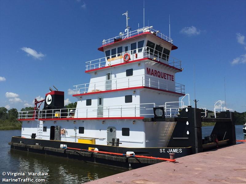 st james (Towing vessel) - IMO , MMSI 367681460, Call Sign WDI2761 under the flag of United States (USA)