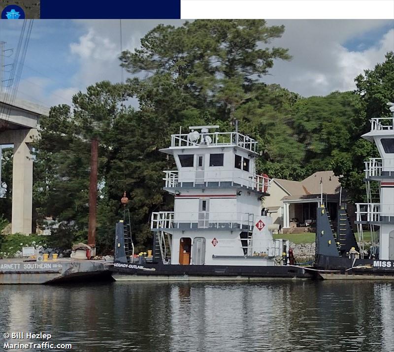 legacy outlaw (Towing vessel) - IMO , MMSI 368036150, Call Sign WDK2502 under the flag of United States (USA)