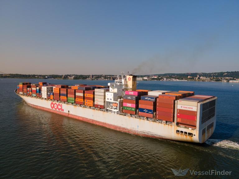 oocl europe (Container Ship) - IMO 9300805, MMSI 477214700, Call Sign VRBX7 under the flag of Hong Kong