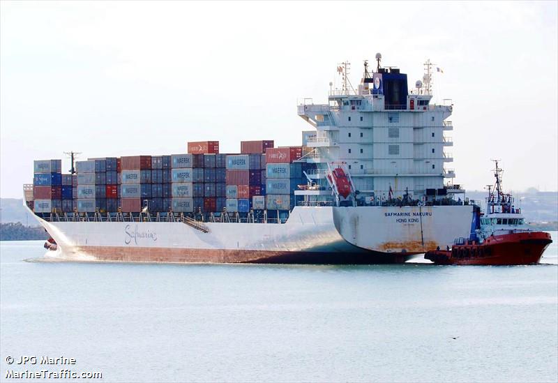 safmarine nakuru (Container Ship) - IMO 9356103, MMSI 477552900, Call Sign VRKZ8 under the flag of Hong Kong