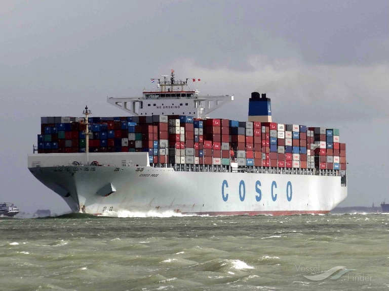 cosco pride (Container Ship) - IMO 9472153, MMSI 477764600, Call Sign VRIV3 under the flag of Hong Kong