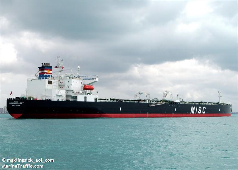 bunga kelana 7 (Crude Oil Tanker) - IMO 9284582, MMSI 533345000, Call Sign 9MGC4 under the flag of Malaysia