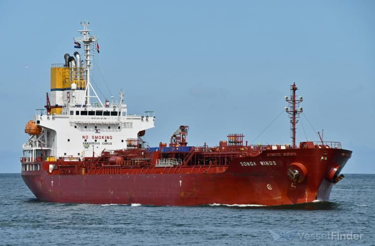 songa winds (Chemical/Oil Products Tanker) - IMO 9416109, MMSI 538004885, Call Sign V7ZP4 under the flag of Marshall Islands