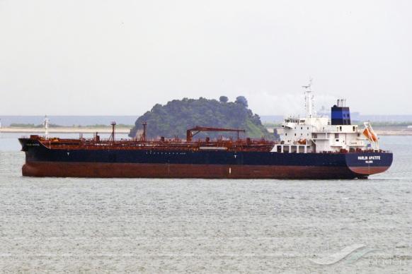 marlin apatite (Chemical/Oil Products Tanker) - IMO 9721891, MMSI 538005806, Call Sign V7HE3 under the flag of Marshall Islands