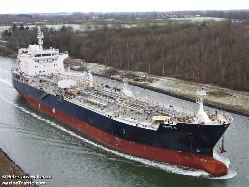 marie c (Chemical/Oil Products Tanker) - IMO 9749348, MMSI 538006807, Call Sign V7QO9 under the flag of Marshall Islands