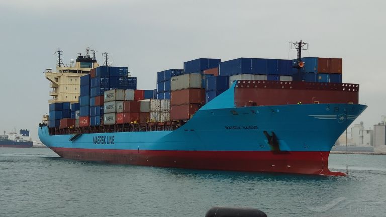 maersk nairobi (Container Ship) - IMO 9356165, MMSI 563044300, Call Sign 9V5824 under the flag of Singapore