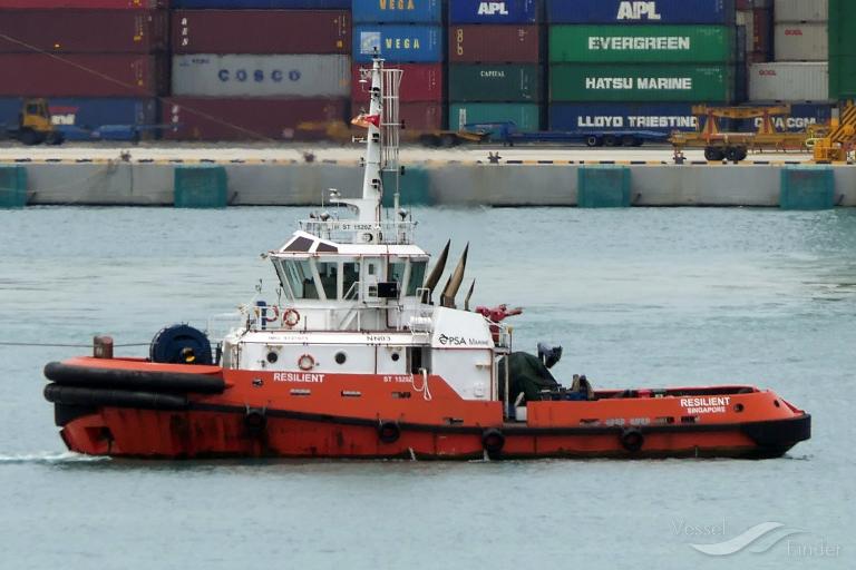 resilient nn03 (Tug) - IMO 9727675, MMSI 566133000, Call Sign 9V3111 under the flag of Singapore