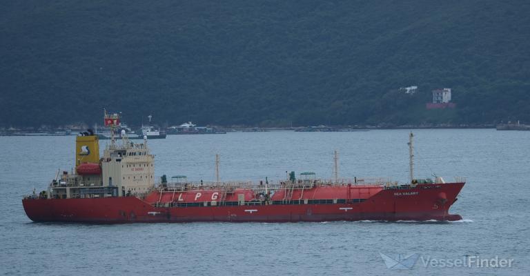 sea valary (LPG Tanker) - IMO 9552721, MMSI 567593000, Call Sign HSB7434 under the flag of Thailand