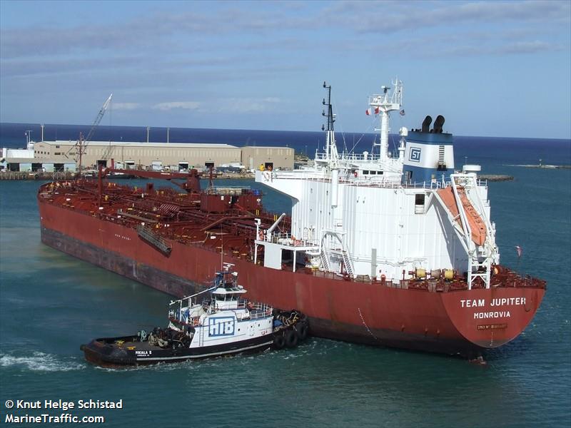 jupiter (Chemical/Oil Products Tanker) - IMO 9185487, MMSI 572740210, Call Sign T2SC4 under the flag of Tuvalu