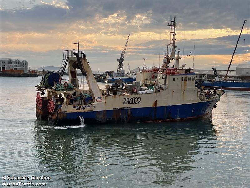 harvest veronica (Fishing Vessel) - IMO 8509777, MMSI 601271000, Call Sign ZR 6022 under the flag of South Africa