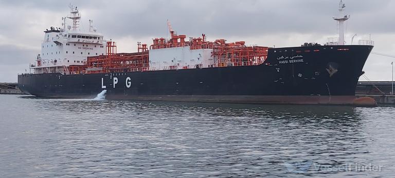 hassi berkine (LPG Tanker) - IMO 9809045, MMSI 605176080, Call Sign 7TQH under the flag of Algeria