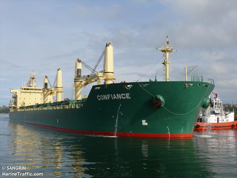 as elenia (Bulk Carrier) - IMO 9485899, MMSI 636015197, Call Sign A8ZE9 under the flag of Liberia