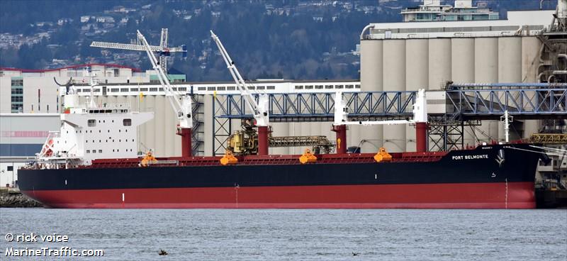 port belmonte (Bulk Carrier) - IMO 9759678, MMSI 636017571, Call Sign D5LP4 under the flag of Liberia