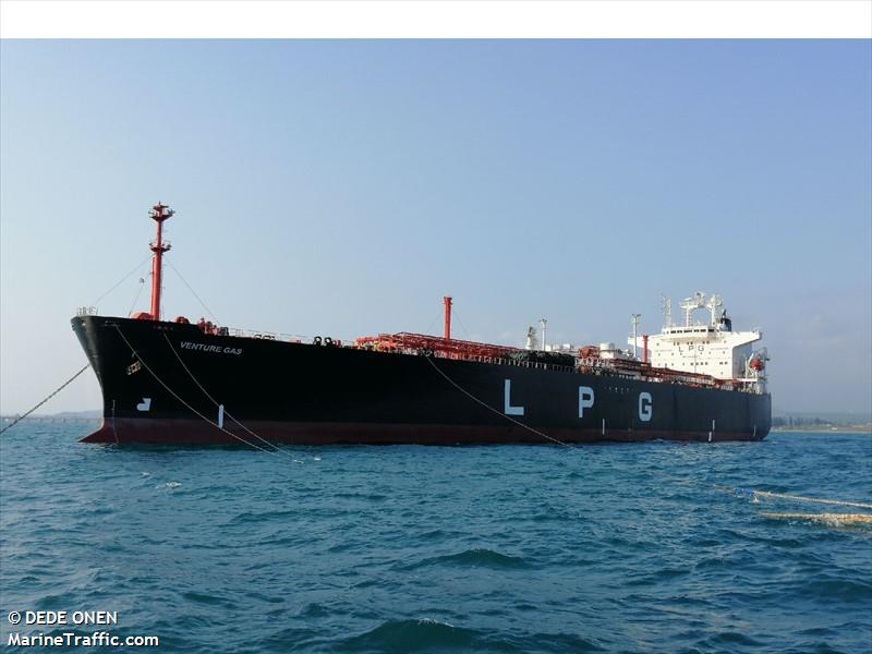 venture gas (LPG Tanker) - IMO 8818207, MMSI 636018584, Call Sign D5QJ3 under the flag of Liberia