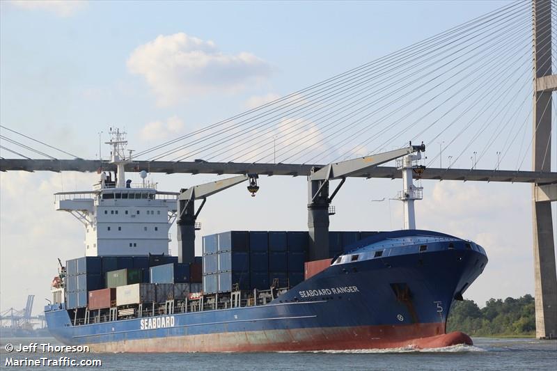 seaboard ranger (Container Ship) - IMO 9383297, MMSI 636091654, Call Sign A8RF7 under the flag of Liberia