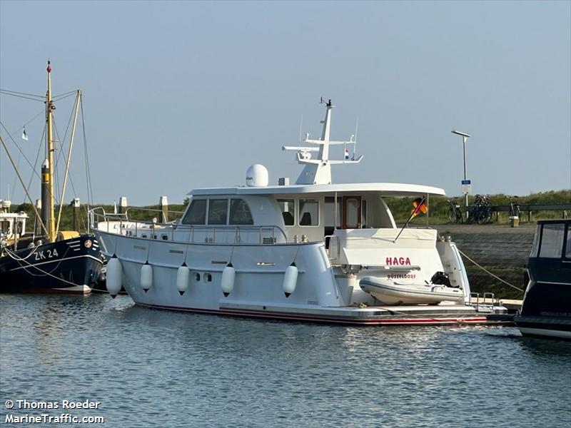 haga (Pleasure craft) - IMO , MMSI 211888680, Call Sign DOCD2 under the flag of Germany