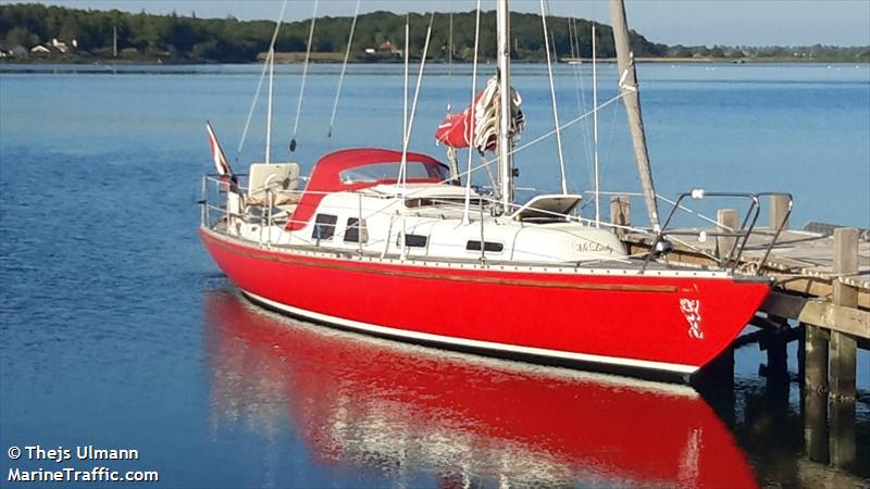 sy milady (Sailing vessel) - IMO , MMSI 219012488, Call Sign XPD9217 under the flag of Denmark