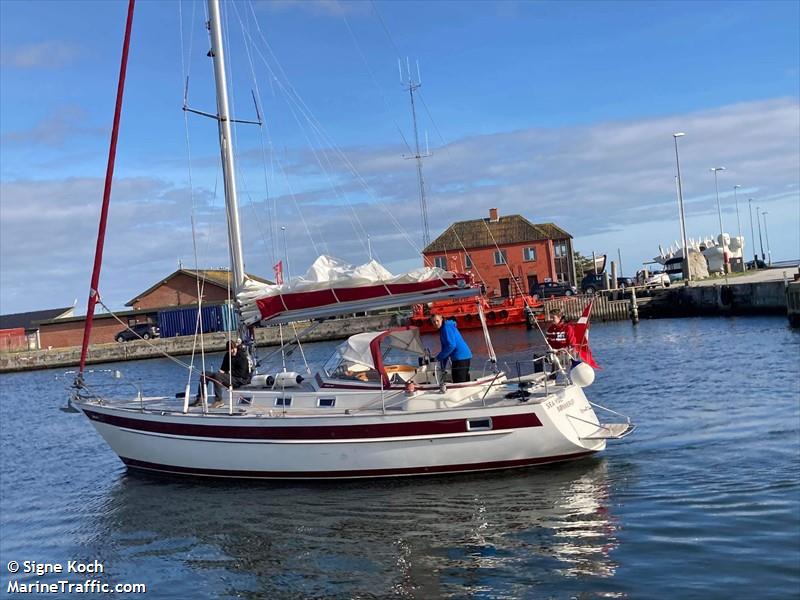 sea you (Sailing vessel) - IMO , MMSI 219031582, Call Sign XPI2852 under the flag of Denmark