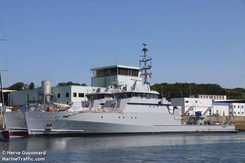 niani (Military ops) - IMO , MMSI 228447800, Call Sign FMWH under the flag of France