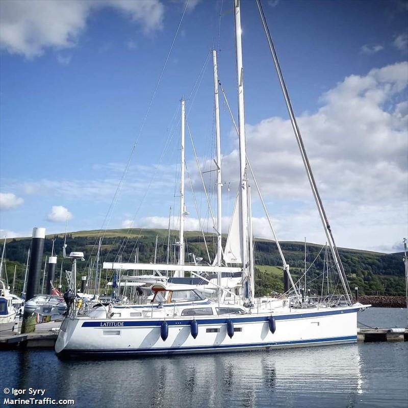 latitude (Sailing vessel) - IMO , MMSI 232047673, Call Sign MNRI2 under the flag of United Kingdom (UK)