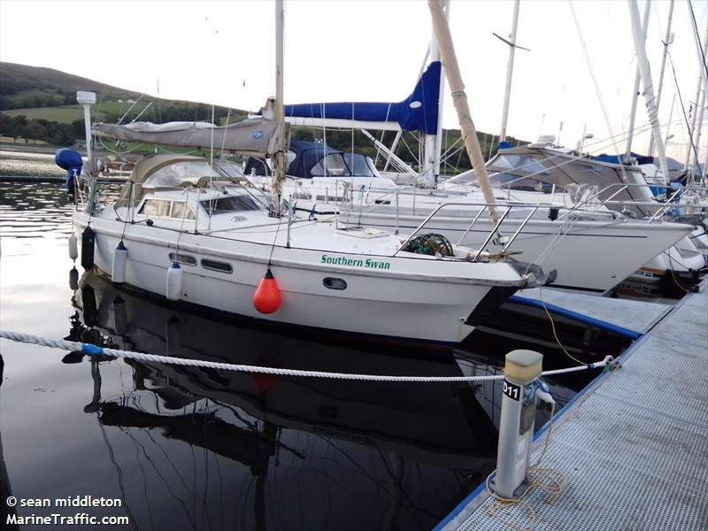 southern swan (Sailing vessel) - IMO , MMSI 232047896, Call Sign MNTO2 under the flag of United Kingdom (UK)