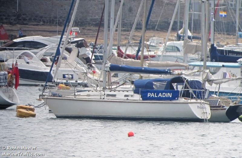 paladin (Sailing vessel) - IMO , MMSI 235068756, Call Sign 2FRC under the flag of United Kingdom (UK)